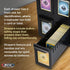BCW 6 Drawer Card Catalog Black Box Drawer