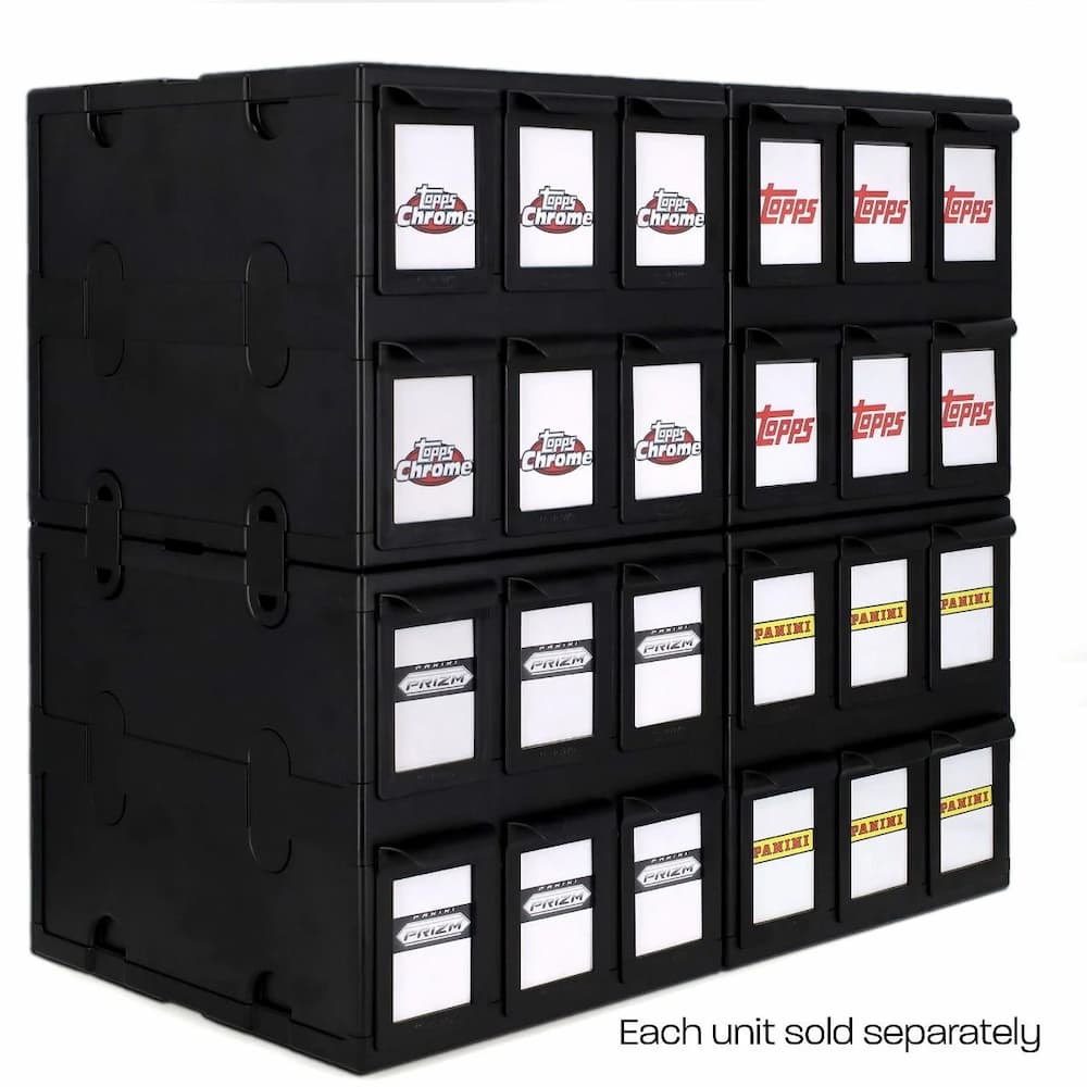 BCW 6 Drawer Card Catalog Black Box Stackable