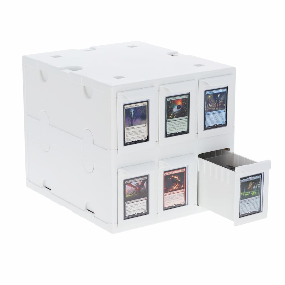 BCW 6 Drawer Card Catalog White Box