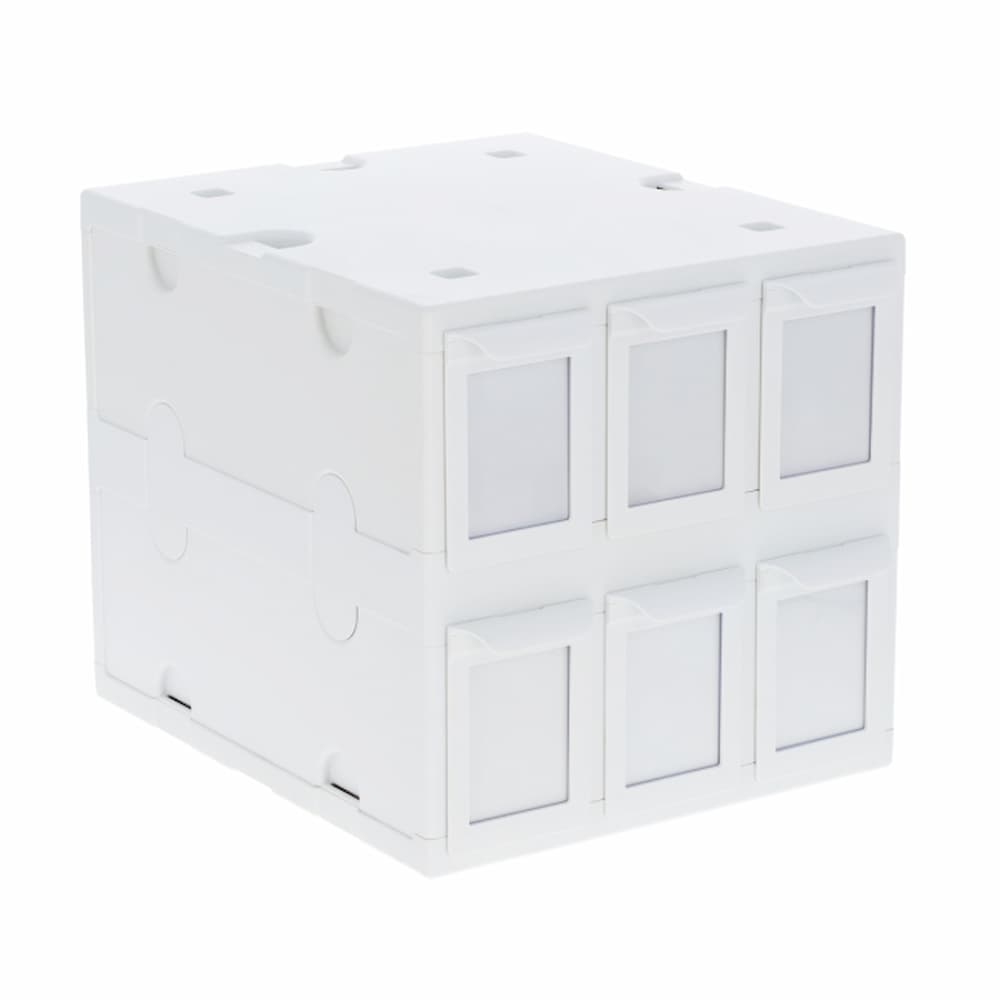 BCW 6 Drawer Card Catalog White Storage Box