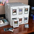 BCW 6 Drawer Card Catalog White Table
