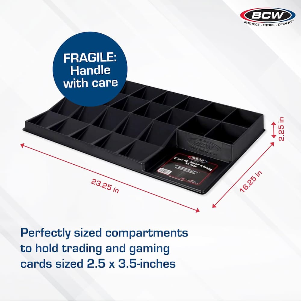 BCW Card Tray Dimensions