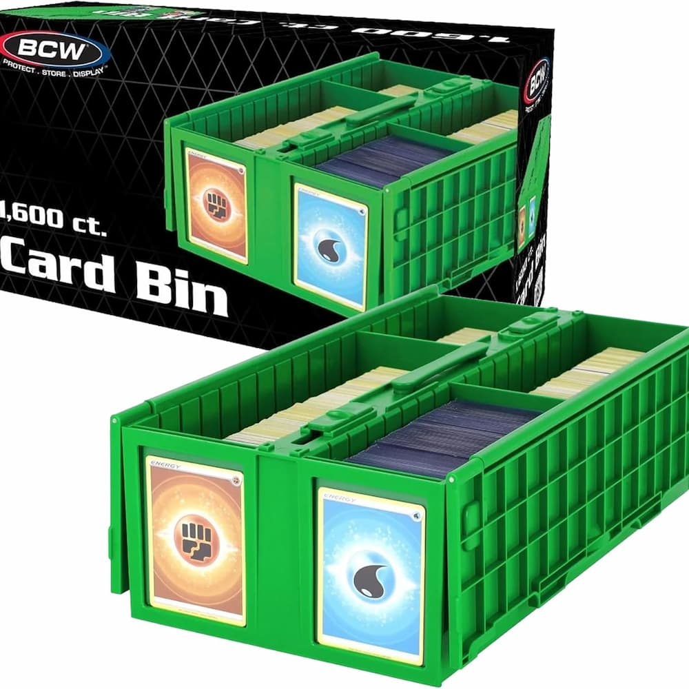 BCW Collectible-Card Bin 1600 Green Trading Cards 