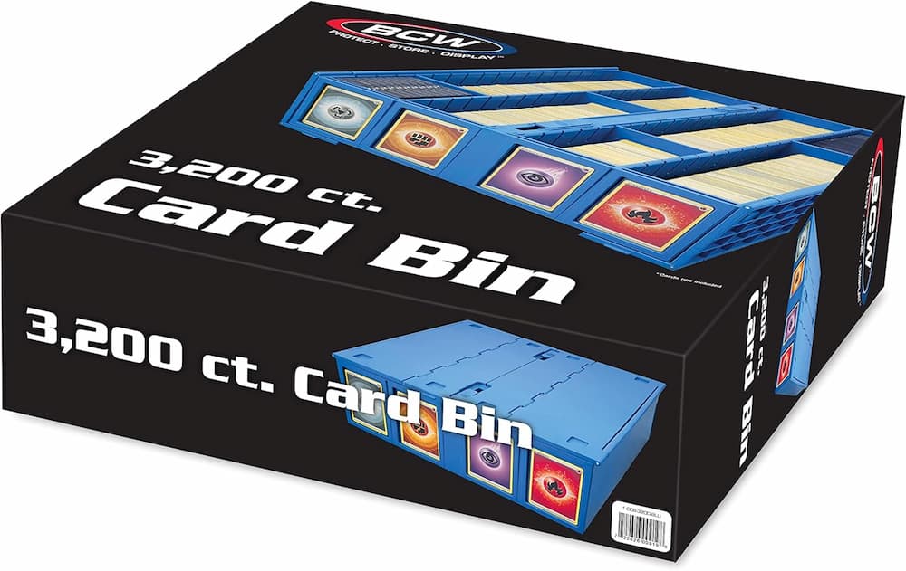 BCW Collectible Card Bin 3200 Blue Packaging
