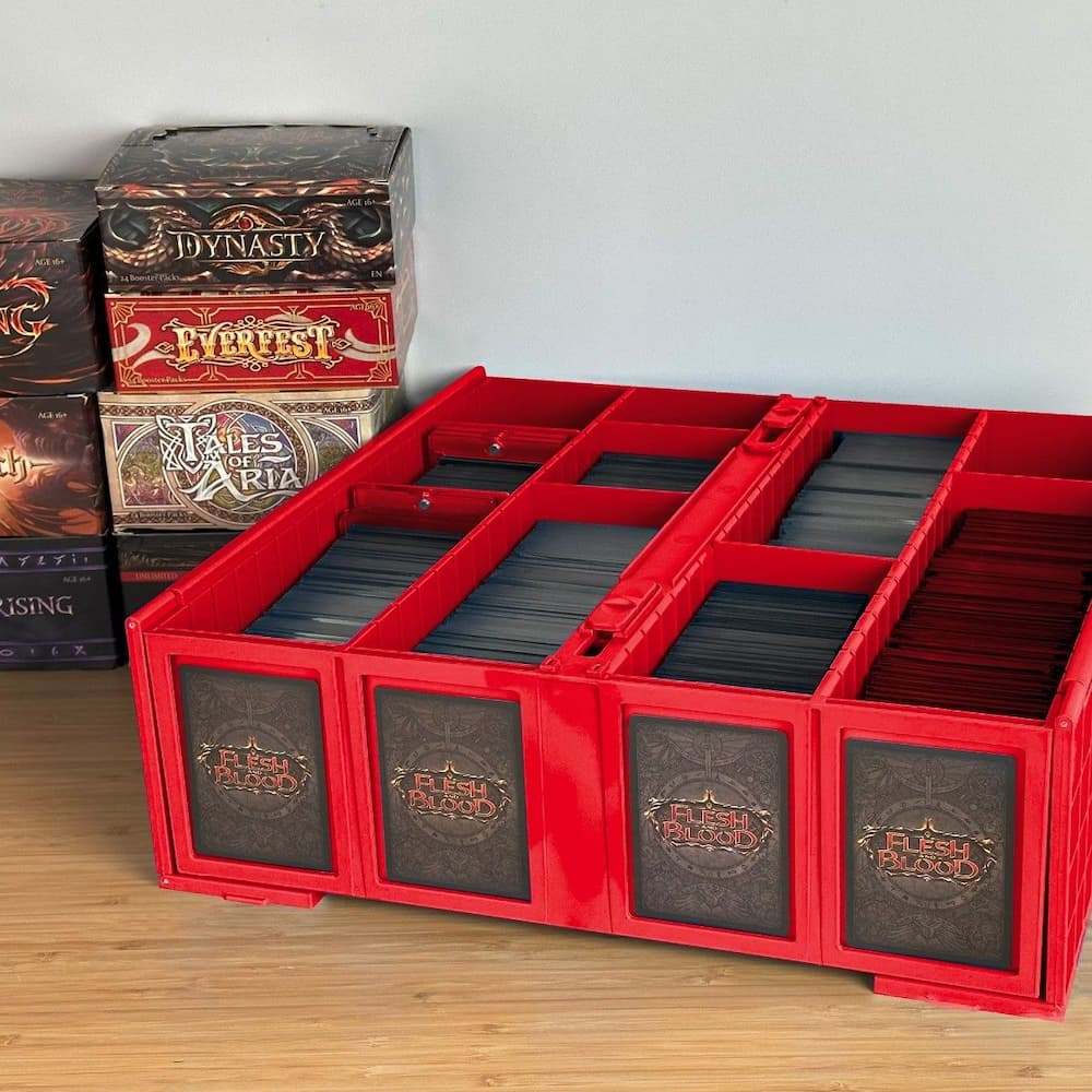 BCW Collectible Card Bin 3200 Red Top