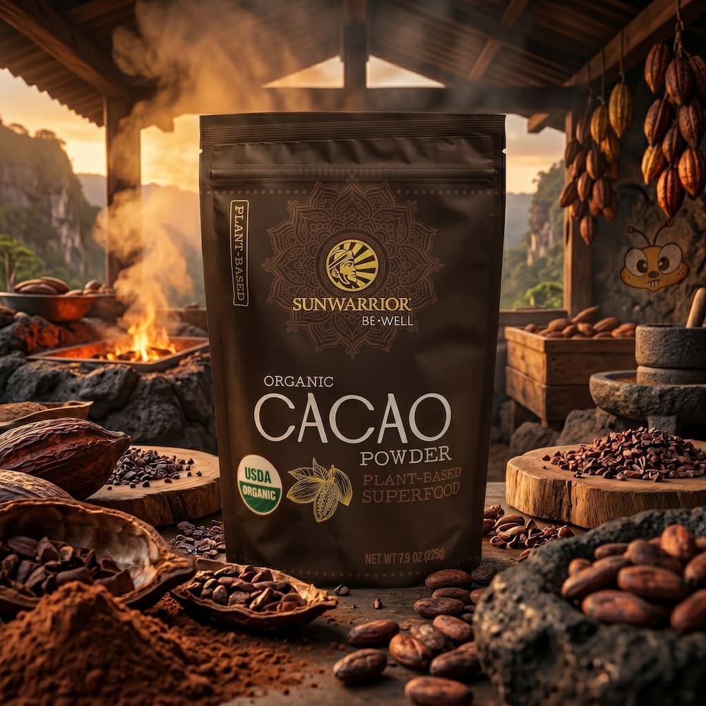 Be Well Cacao Powder clean