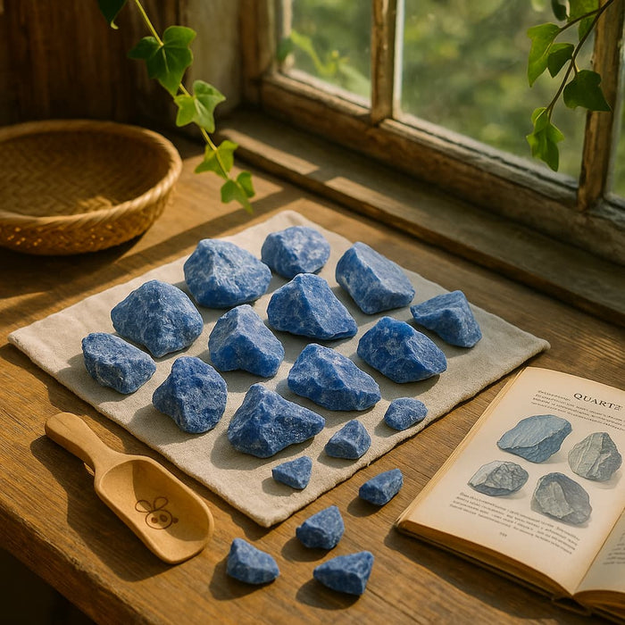 Blue Quartz Raw Crystals
