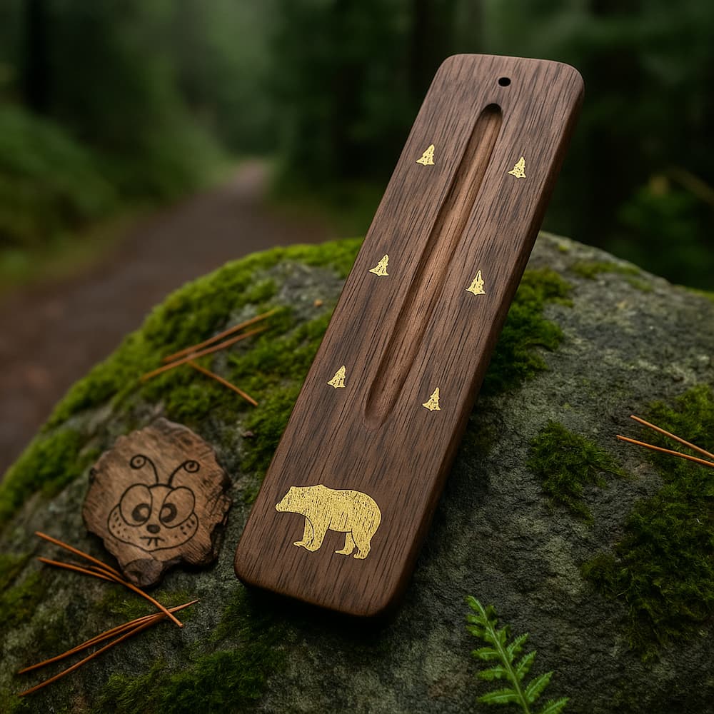 Brown Bear Incense Holder