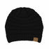CC Beanie Black Front View