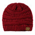 CC Beanie Burgundy Front View