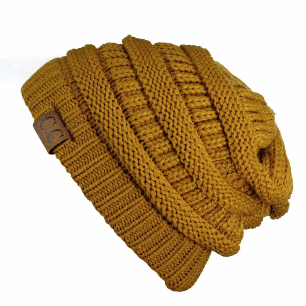 CC Beanie Mustard Side View