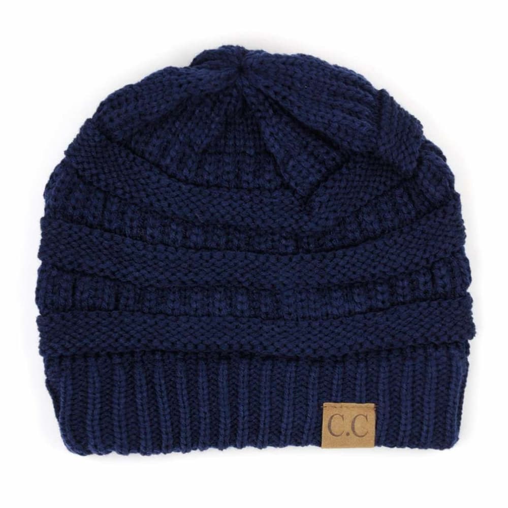 CC Beanie Navy Blue Front View