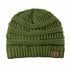 CC Beanie Olive Front View