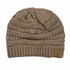CC Beanie Taupe Front View