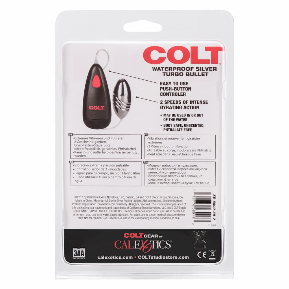 COLT Waterproof Silver Turbo Bullet Package