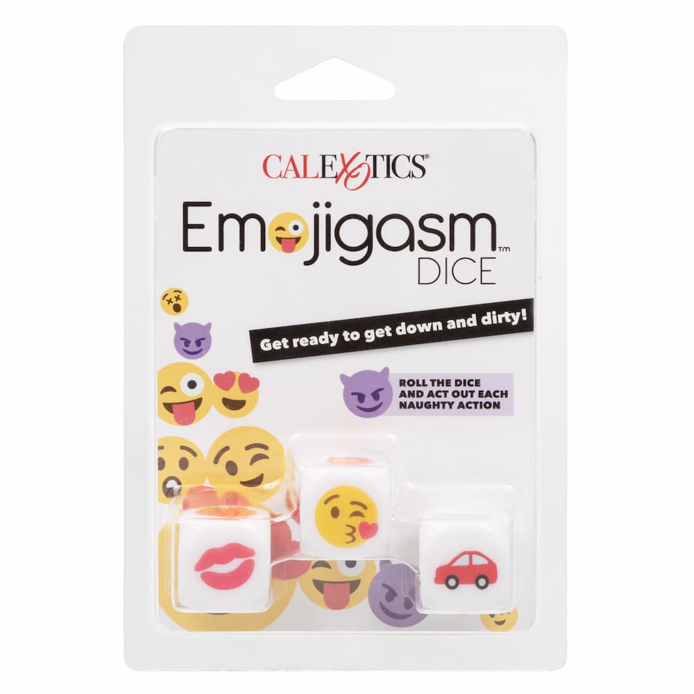 CalExotics Emojigasm Dice Game Box