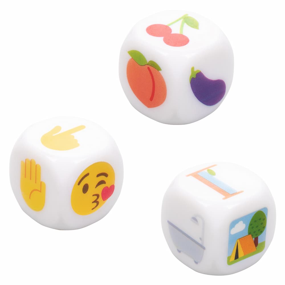 CalExotics Emojigasm Dice Game Set