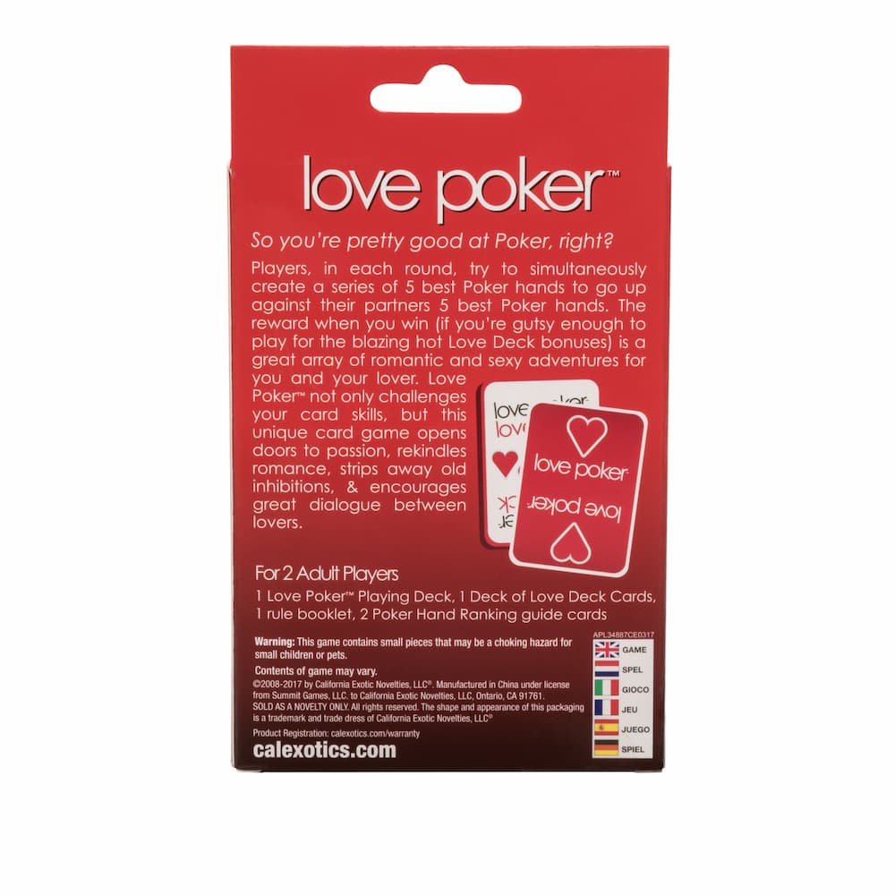 CalExotics Love Poker Instructions