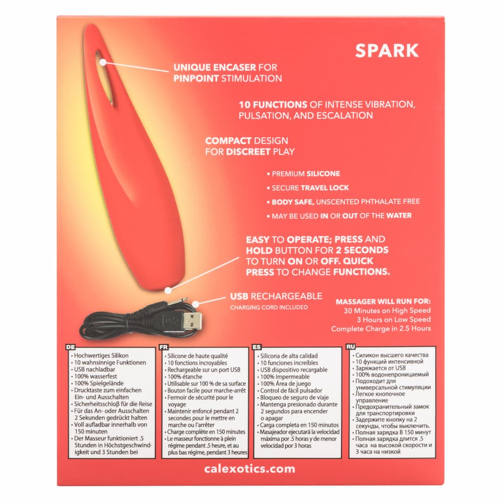 CalExotics Red Hot Spark Instructions