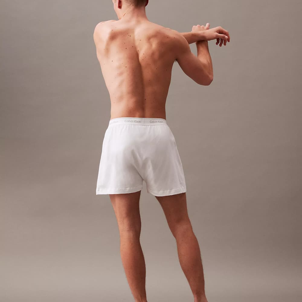 Calvin Klein Cotton Classics 3-Pack Knit Boxer Back