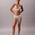 Calvin Klein Cotton Modal Lightly Lined Triangle Bralette Heather Grey Model