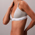 Calvin Klein Cotton Modal Lightly Lined Triangle Bralette Heather Grey Side