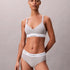 Calvin Klein Icon Cotton Modal Lift Bralette Grey Heather Model