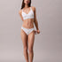 Calvin Klein Icon Cotton Modal Lift Bralette White Model Side