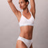 Calvin Klein Icon Cotton Modal Lightly Lined Bralette White Side
