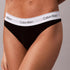 Calvin Klein Icon Cotton Modal Thong Panties Black Front