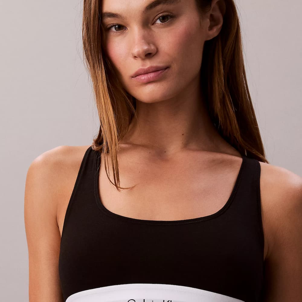 Calvin Klein Icon Cotton Modal Unlined Bra Black