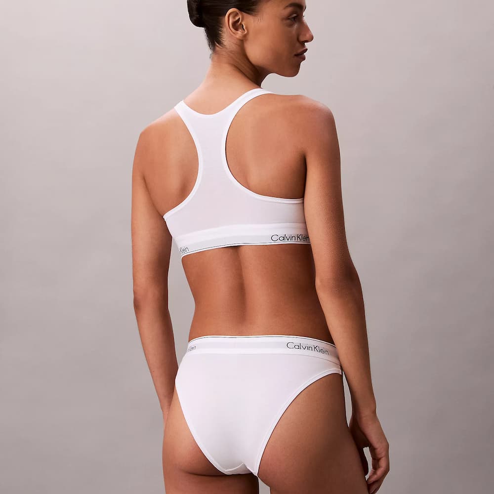 Calvin Klein Icon Cotton Modal Unlined Bralette Model White