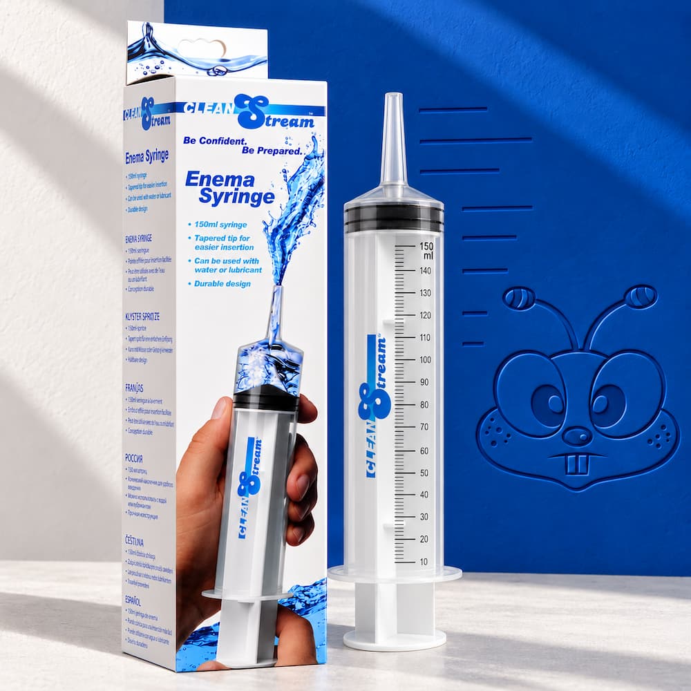 CleanStream 150ml Enema Syringe Display