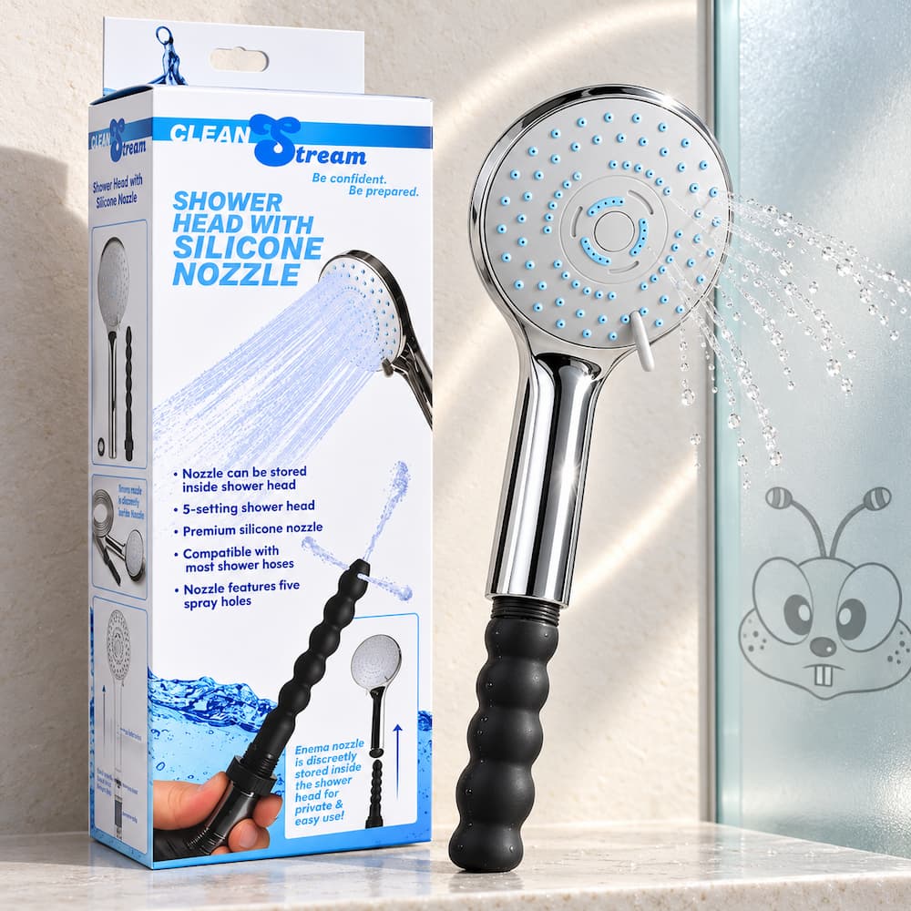 Cleanstream Shower Head With Silicone Nozzle