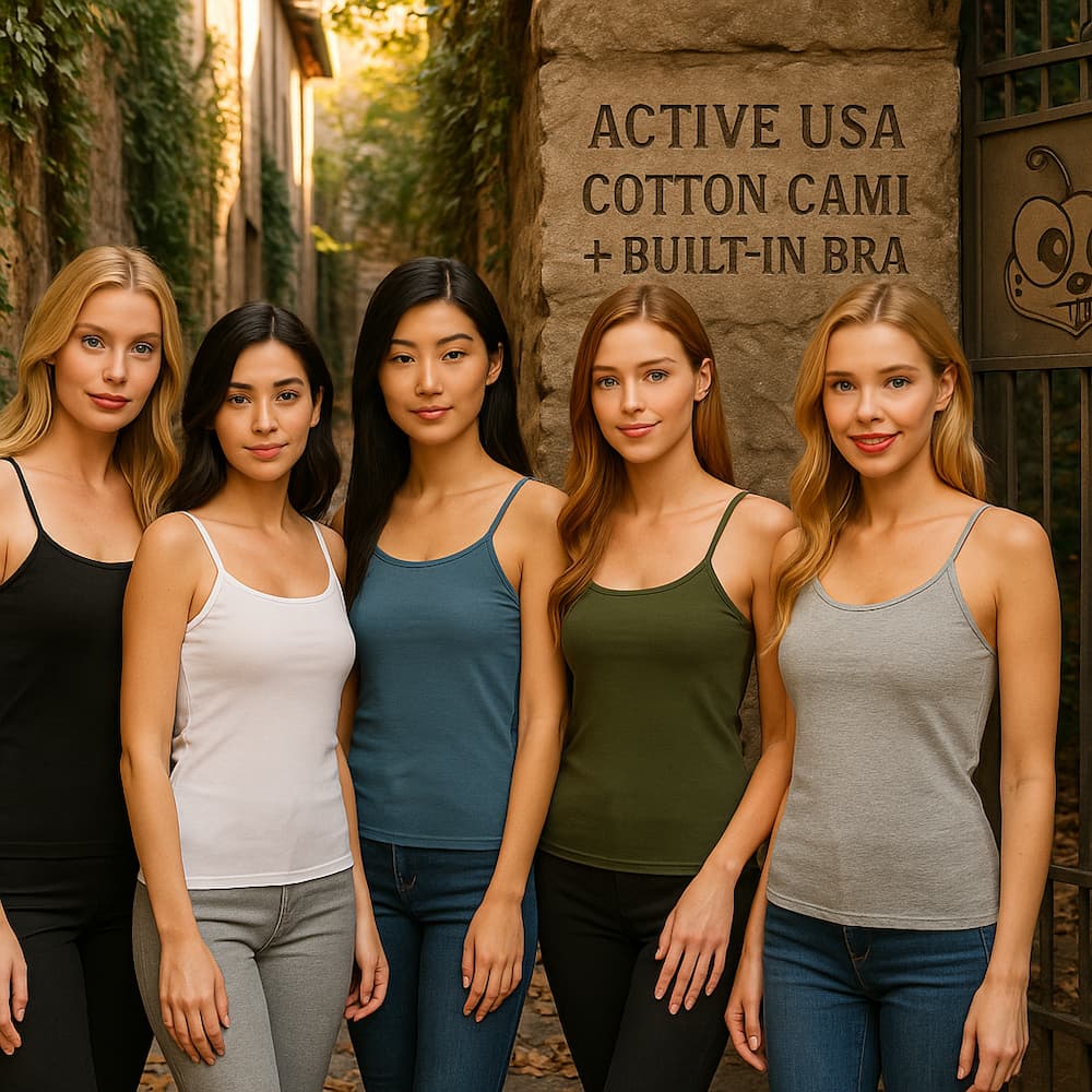 Cropped Cotton Adjustable Cami