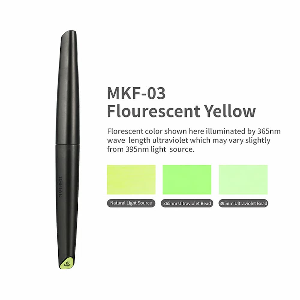 DSPIAE MKF-03 Fluorescent Yellow Pen Marker