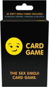 Close-up of a Sex Emoji Card Game card, fun emoji prompt for couples night