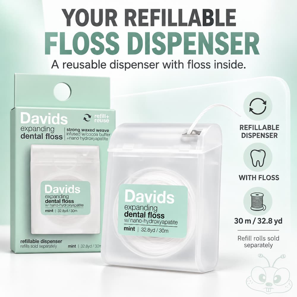 Davids Expanding Dental Floss How To Refill