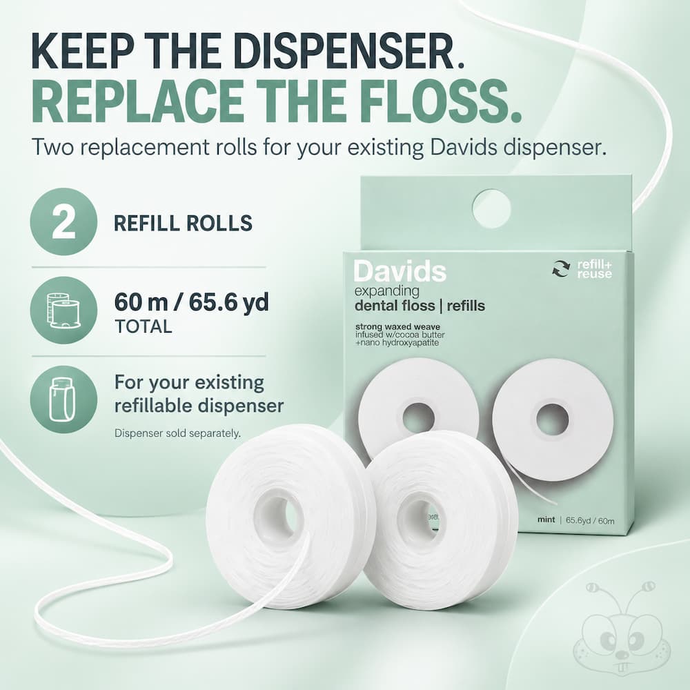 Davids Expanding Dental Floss Refill Guide