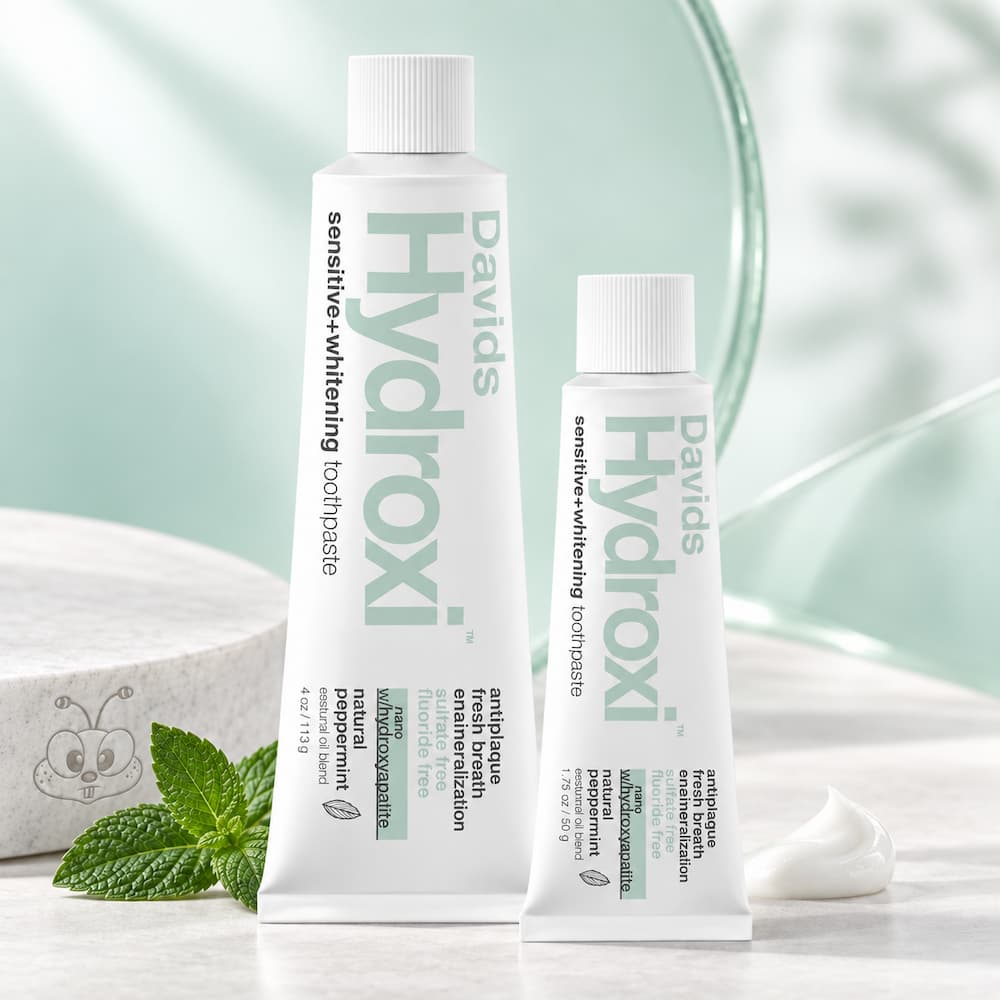 Davids Hydroxi Sensitive Whitening Toothpaste Two Sizes