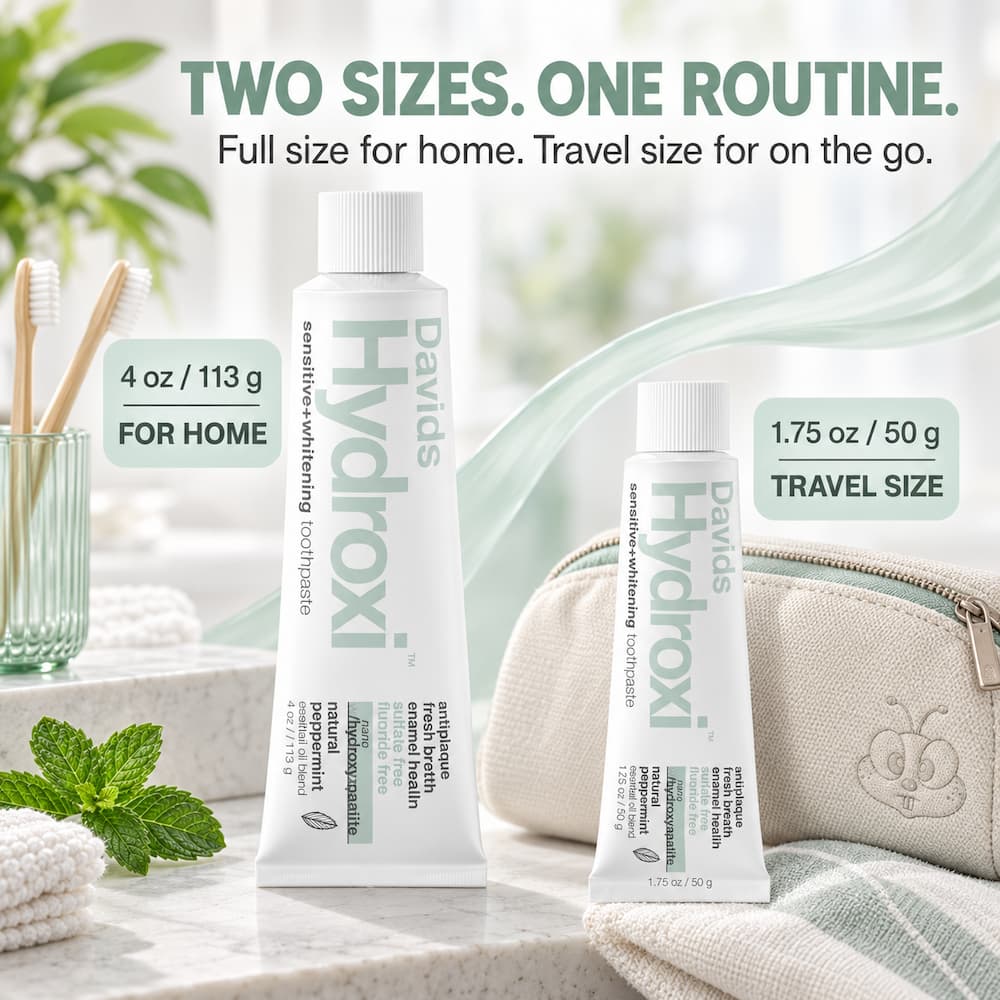 Davids Toothpaste Size Options