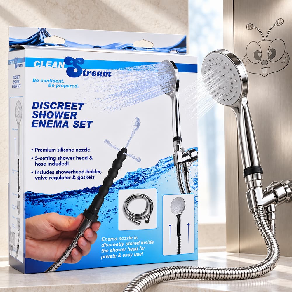 Discreet Shower Enema Set