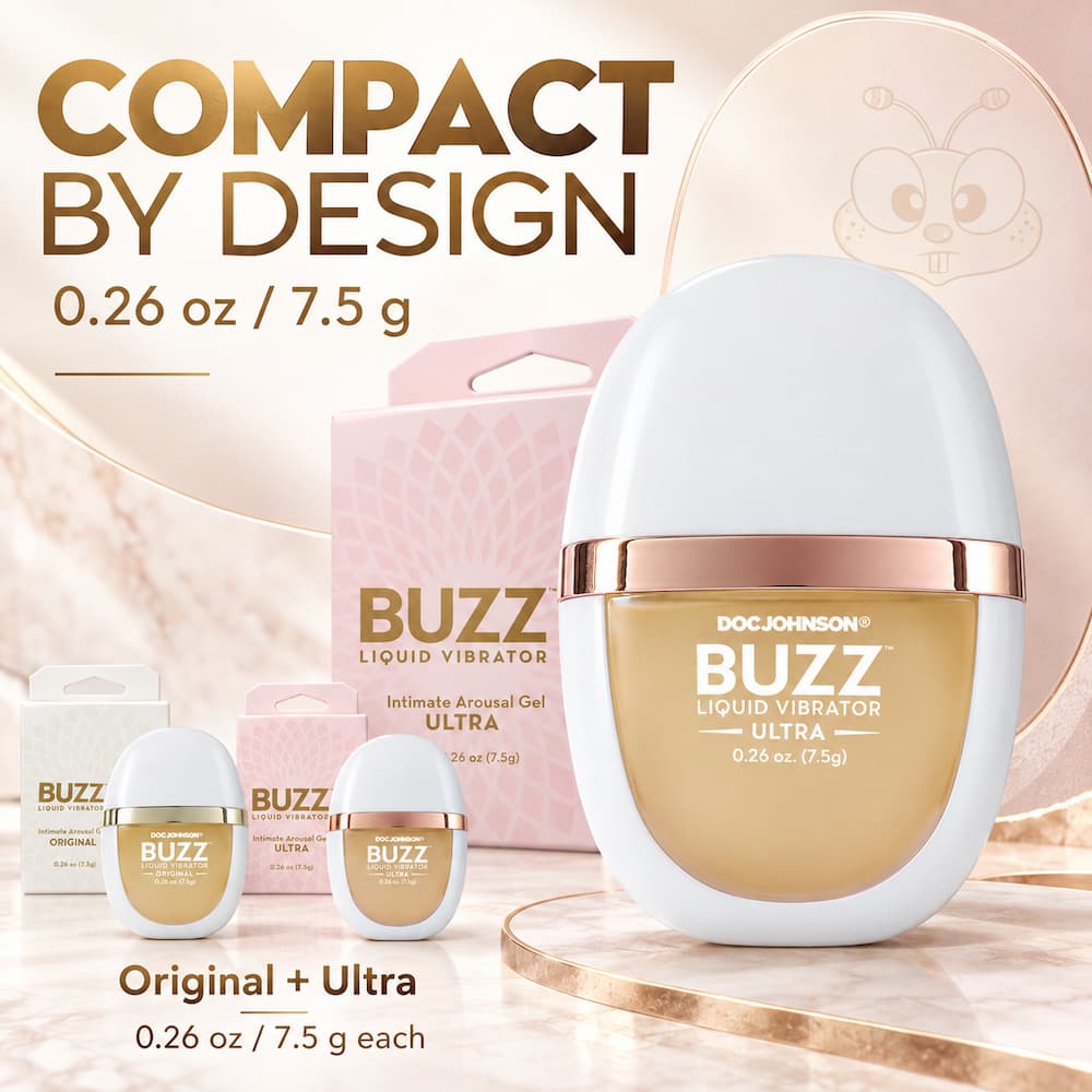 Doc Johnson Buzz Liquid Vibrator Travel-Size
