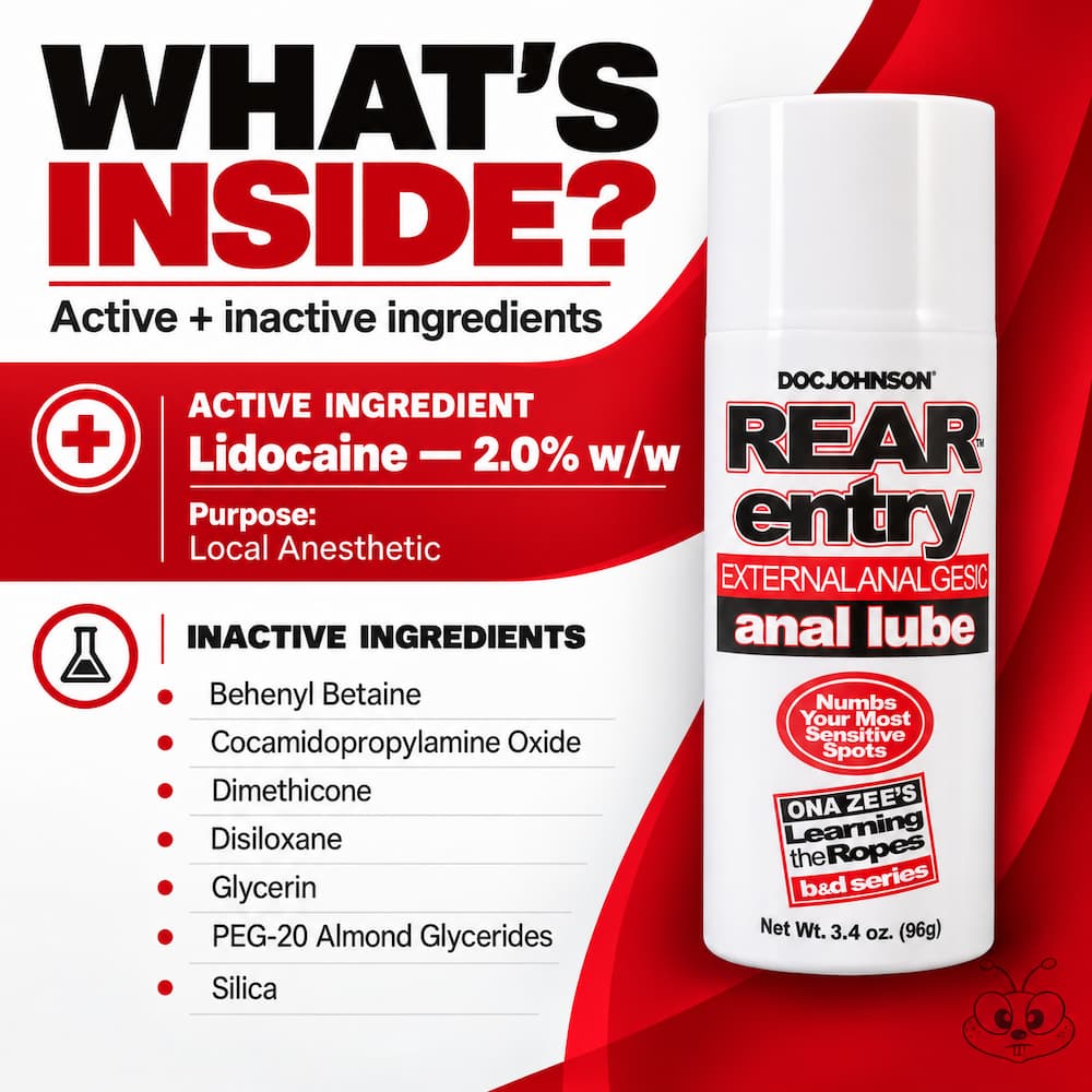 Doc Johnson Rear Entry Anal Lube Ingredient List