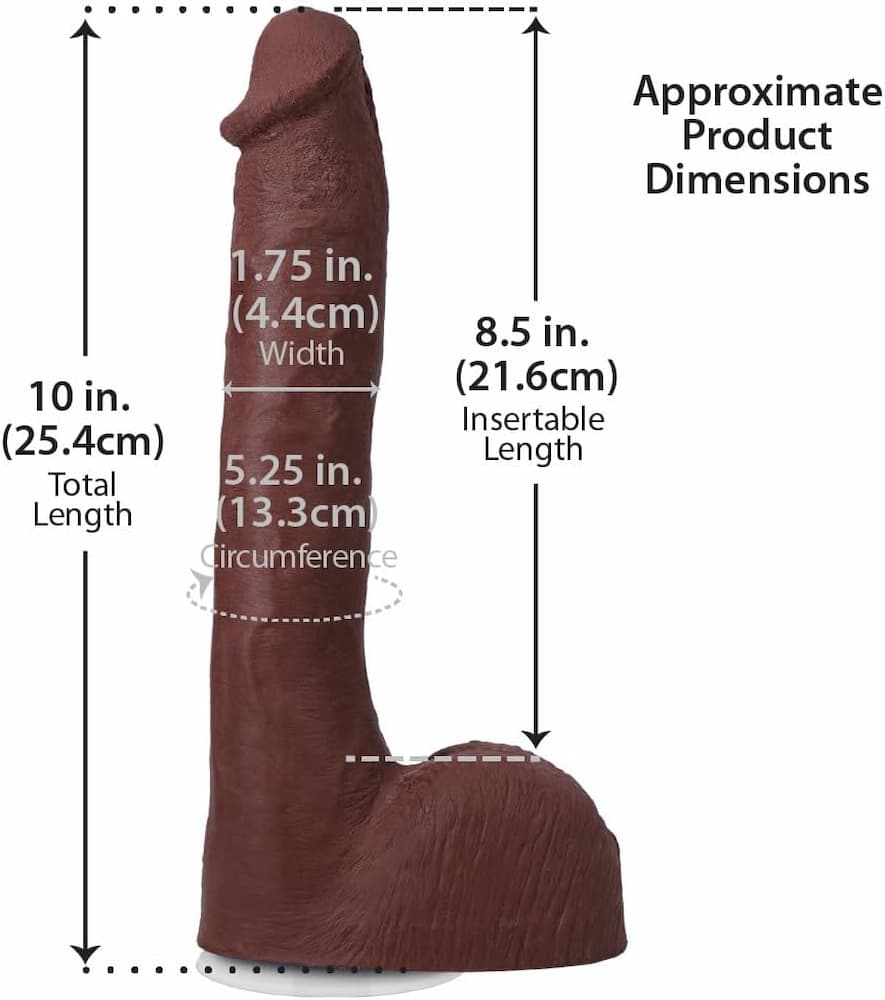 Vac-U-Lock compatible Damion Dayski dildo with textured shaft