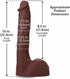 Vac-U-Lock compatible Damion Dayski dildo with textured shaft