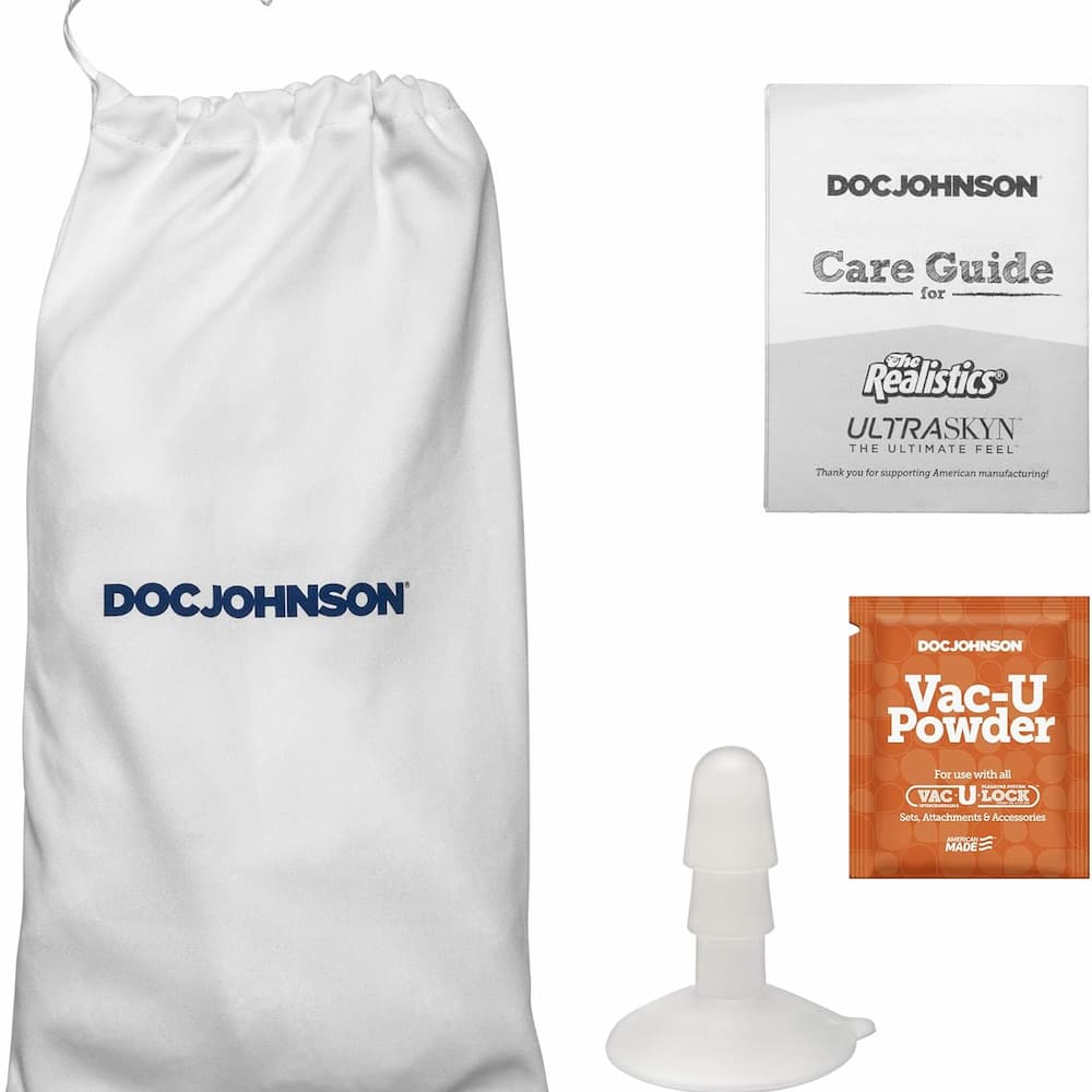 Realistic ULTRASKYN dildo by Doc Johnson with Vac-U-Lock attachment base