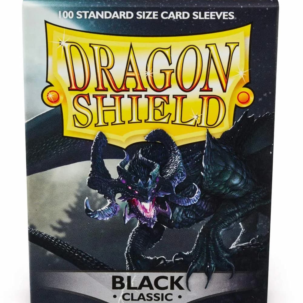 Dragon Shield Classic Sleeves Standard Size Black Box Side