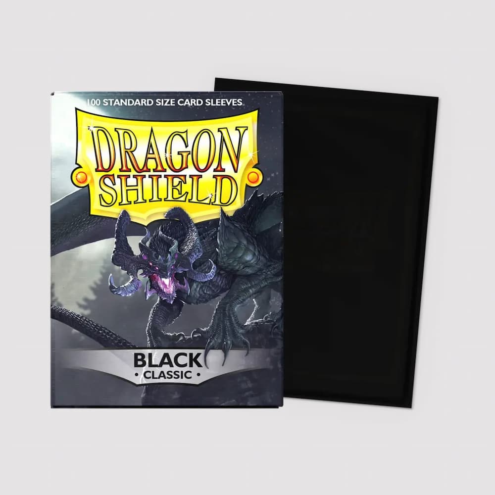 Dragon Shield Classic Sleeves Standard Size Black Box