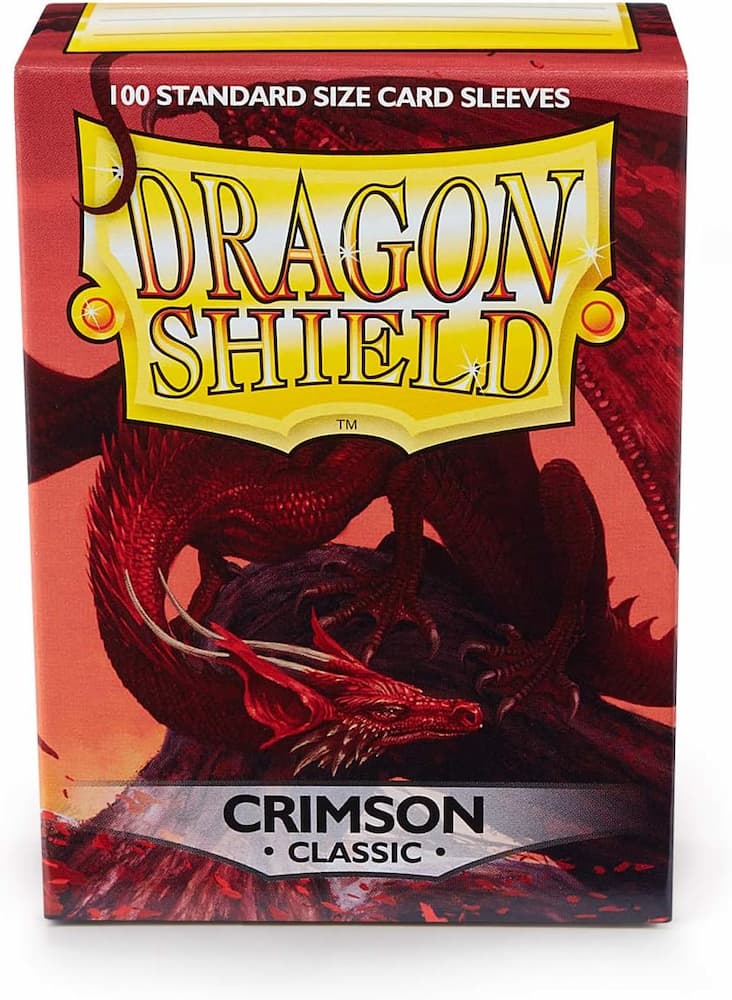 Dragon Shield Classic Sleeves Standard Size Crimson Box